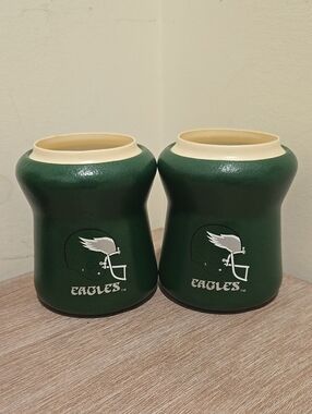 VINTAGE Philadelphia Eagles Green Drink Coozies